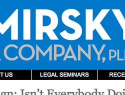 Mirsky Legal PLLC Wordpress Homepage